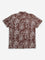 Y&F Kids Brown Floral Pattern Resort-Fit Shirt