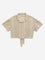 Y&F Kids Beige Knit-Textured Cotton Blend Shirt