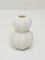 Westside Home White Curved Marble Vase