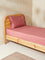 Westside Home Dusty Rose Single Bed Fitted Sheet and Pillowcase Set