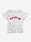 HOP Kids Off-White Text-Printed Cotton T-Shirt