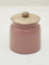 Westside Home Pink Text Design Sweets Jar with Wooden Lid