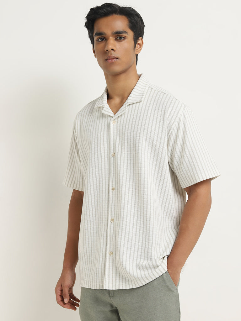 ETA Off-White Stripes Relaxed-Fit Shirt