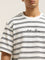 Nuon Black & White Striped Relaxed-Fit T-Shirt