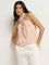 Wardrobe Light Peach Rosette Applique Top