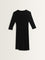 Wardrobe Black Ruched-Detailed Wrap Dress