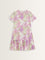 Bombay Paisley Lilac Printed Drop-Waist Cotton Dress