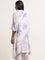 Utsa Lilac Foliage Design High-Low Kurta