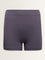 Superstar Purple Ribbed Textured Seam-Free Boy Shorts Brief