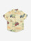 HOP Kids Light Yellow Truck Design Cotton Shirt