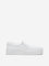 LUNA BLU White Textured Slip-On Shoes