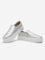 LUNA BLU Silver Solid Slip-On Shoes