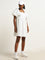 Nuon White Empire-Line Cotton Dress