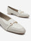 LUNA BLU Ivory Metal-Detailed Loafers