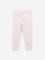 HOP Kids Light Pink Heart Mid-Rise Cotton Blend Leggings