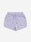 HOP Kids Lilac Printed Mid-Rise Shorts