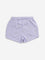 HOP Kids Lilac Printed Mid-Rise Shorts