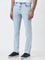 WES Casuals Light Blue Slim - Fit Mid - Rise Jeans