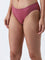 Wunderlove Dusty Rose Solid Seam-Free Hi-Leg Brief