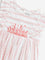 HOP Baby Red & White Striped A-Line Cotton Dress