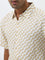 Ascot Beige Abstract Pattern Relaxed-Fit Shirt