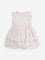 HOP Baby Light Pink Floral Embroidered Party Dress