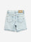 HOP Kids Light Blue Washed Mid-Rise Denim Shorts