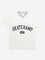 Y&F Kids Off-White Text Design Cotton T-Shirt