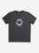 Y&F Kids Dark Grey Text Printed Cotton T-Shirt