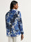 Wardrobe Blue Floral Design Shirt with Camisole