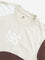 Y&F Kids Beige Colour-Blocked Design Cotton T-Shirt