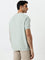 Ascot Mint Self-Textured Relaxed-Fit Cotton T-Shirt