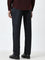 WES Formals Black Solid Relaxed-Fit Mid-Rise Trousers