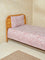 Westside Home Pink Printed Single Bed Flat Sheet and Pillowcase Set