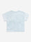 HOP Kids Light Blue Floral Printed Cotton T-Shirt