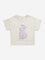 HOP Kids Beige Animal Design Cotton T-Shirt