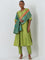 Vark Lime Kurta, Ethnic Pants and Bandhani Dupatta Set