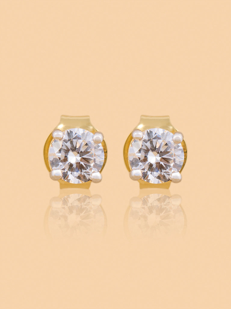 Brilliant Solitaire Lab Diamond Earrings