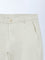 Ascot Light Beige Mid-Rise Relaxed-Fit Cotton-Blend Chinos