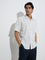 Ascot Off-White Floral Pattern Relaxed-Fit Shirt