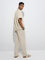 ETA Beige Relaxed-Fit Mid-Rise Cotton-Blend Chinos