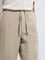 ETA Beige Relaxed-Fit Mid-Rise Cotton-Blend Chinos