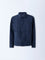 Ascot Navy Solid Relaxed-Fit Jacket