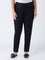 Gia Black High-Rise Cotton-Blend Jeggings