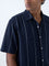 Ascot Navy Stripe Relaxed-Fit Shirt