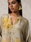 Abstract Printed Beige Kurta