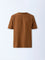 ETA Brown Self-Textured Relaxed-Fit Cotton-Blend T-Shirt