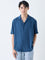 ETA Teal Solid Relaxed-Fit Shirt