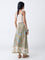 Bombay Paisley Sage Botanical Design Skirt