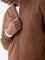 Ascot Tan Solid Relaxed-Fit Suede Jacket